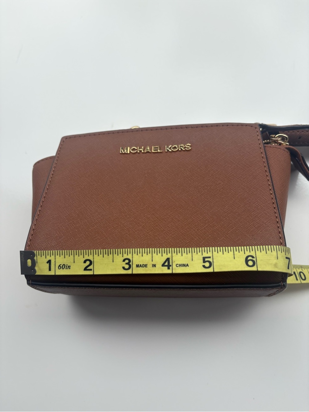 Michael Kors Brown Leather Crossbody Bag - Picture 2 of 5